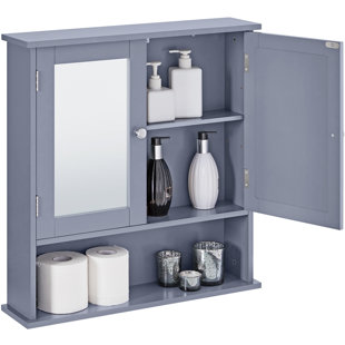 Wayfair bathroom online cabinets mirror